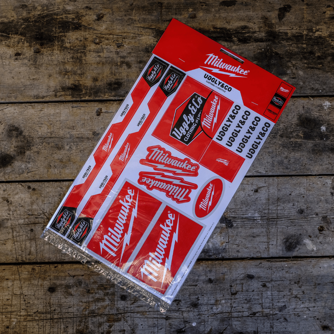 Milwaukee Sticker Set Milwaukee Tools Helmet Sticker Kit – Uggly and Co