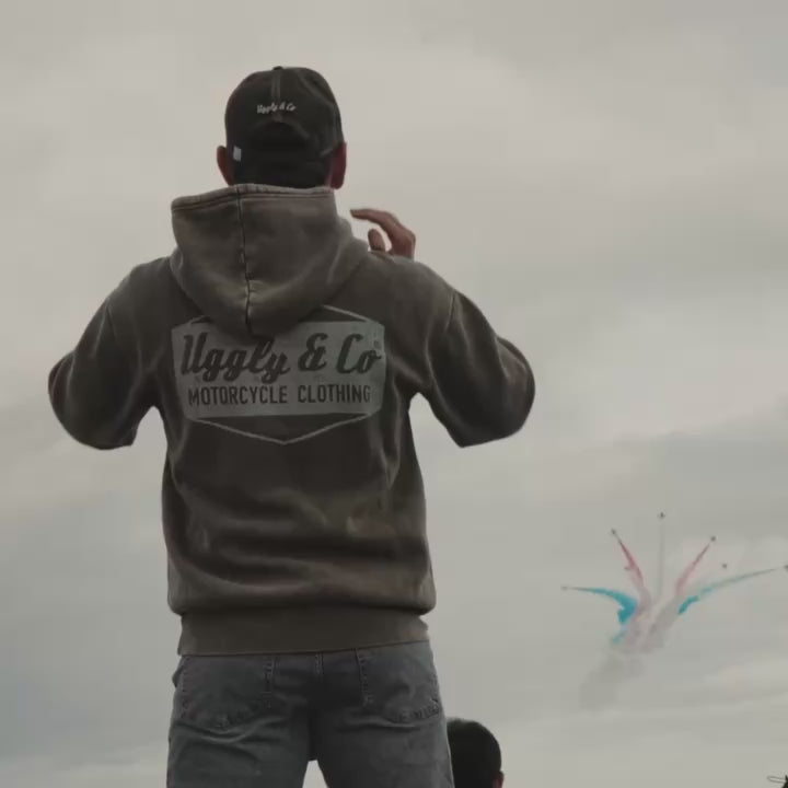 A video of tt rider joey Thompson watching the red arrows display over Douglas bay