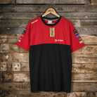 red and black scars racing tshirt product photo