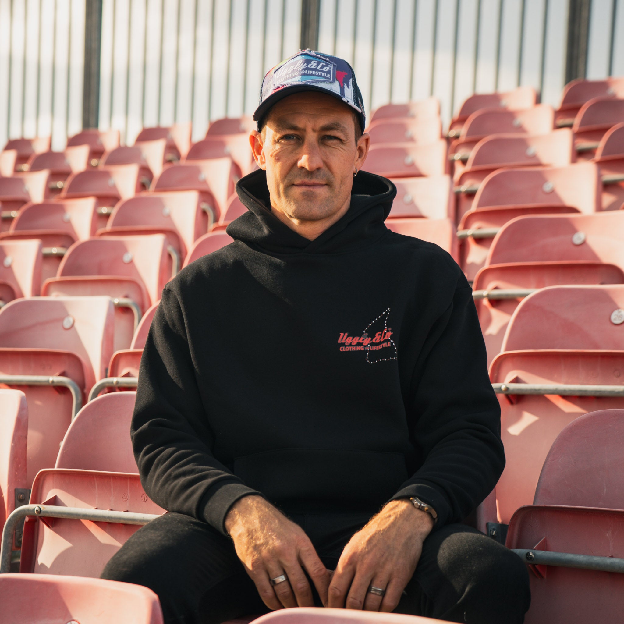 Steve Day The Map black hoodie worn by British Superbike rider Josh Brookes at Donington Park