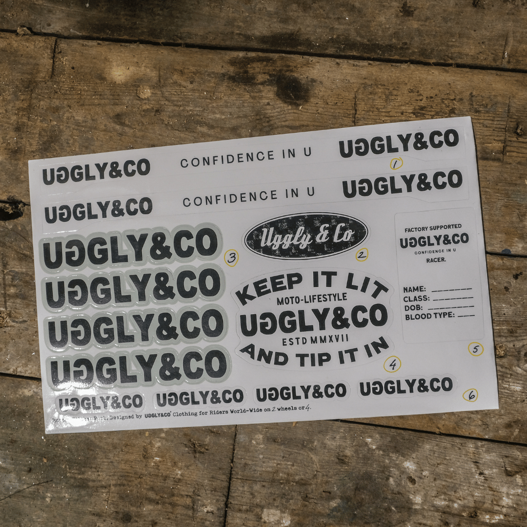 Helmet Sticker Pack – Uggly and Co