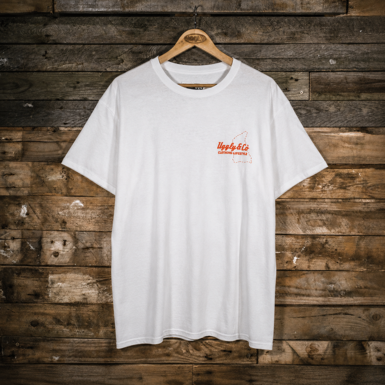 Steve Day The Map x Diamond White Tee product image showing the front graphic.